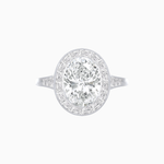 Load image into Gallery viewer, Antique Style Gemstone Engagement Ring With Diamond - Shahin Jewelry
