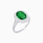 Load image into Gallery viewer, Antique Style Gemstone Engagement Ring With Gemstone - Shahin Jewelry
