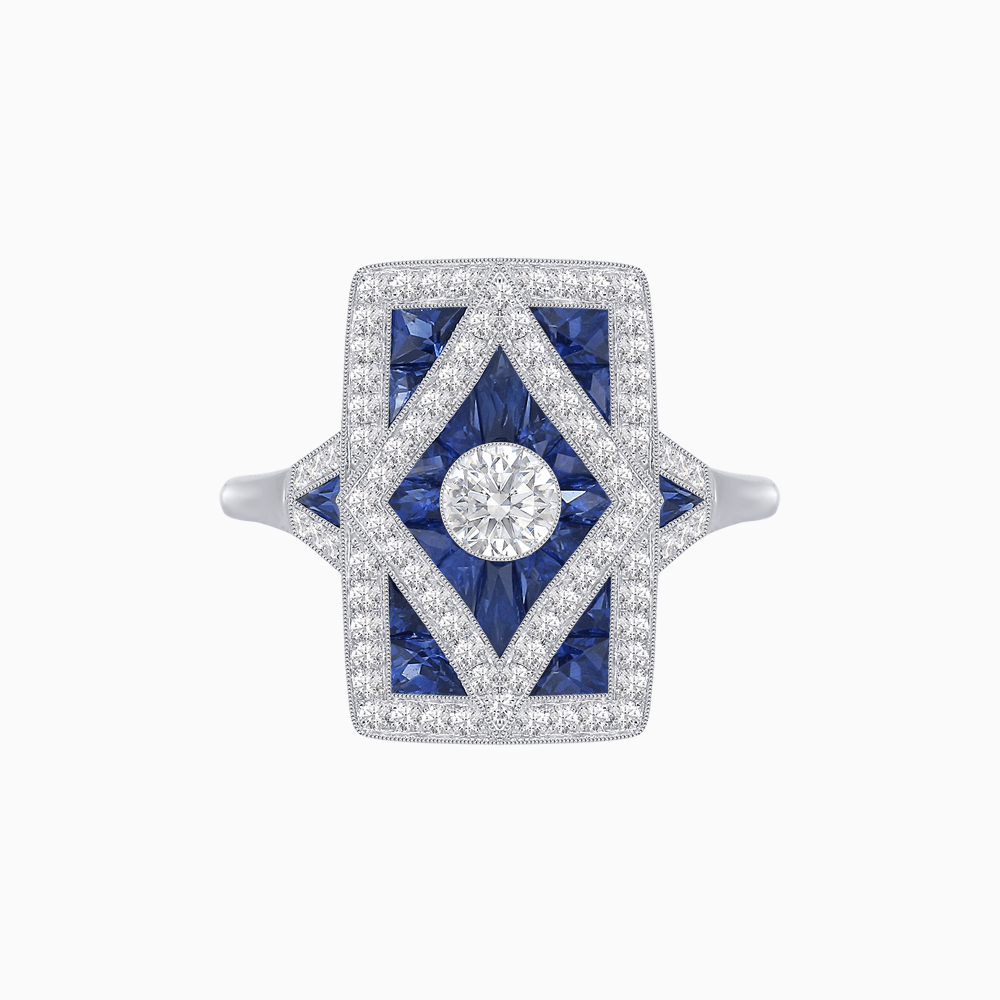 Art Deco Diamond Ring - Shahin Jewelry