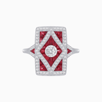 Load image into Gallery viewer, Art Deco Diamond Ring - Shahin Jewelry
