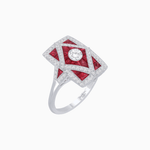 Load image into Gallery viewer, Art Deco Diamond Ring - Shahin Jewelry
