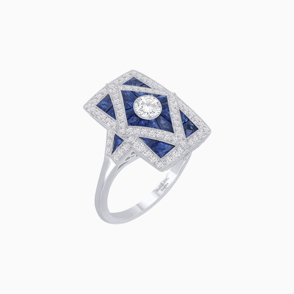 Art Deco Diamond Ring - Shahin Jewelry