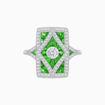 Load image into Gallery viewer, Art Deco Diamond Ring - Shahin Jewelry
