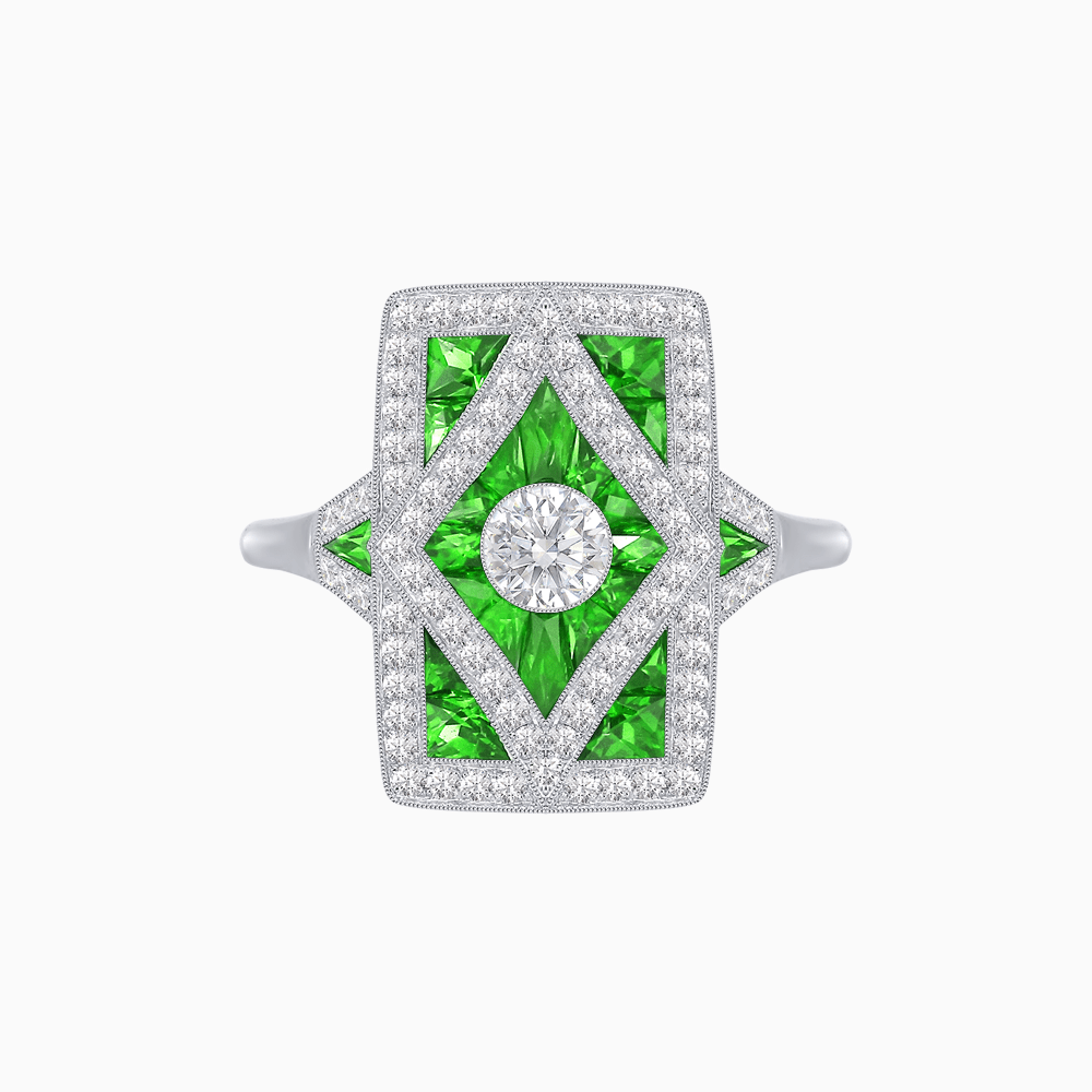 Art Deco Diamond Ring - Shahin Jewelry