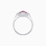 Load image into Gallery viewer, Art Deco Diamond Ring With Gemstoone - Shahin Jewelry
