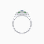 Load image into Gallery viewer, Art Deco Diamond Ring With Gemstoone - Shahin Jewelry
