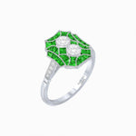 Load image into Gallery viewer, Art Deco Double Diamond Ring - Shahin Jewelry
