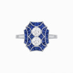 Load image into Gallery viewer, Art Deco Double Diamond Ring - Shahin Jewelry
