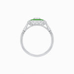 Load image into Gallery viewer, Art Deco Double Diamond Ring with Gemstone - Shahin Jewelry
