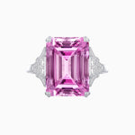 Load image into Gallery viewer, Art Deco Emerald Cut Ring Mounting with Diamond Accents - Shahin Jewelry