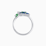 Load image into Gallery viewer, Art Deco Fan Motif Round Diamond Ring - Shahin Jewelry