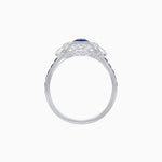 Load image into Gallery viewer, Art Deco Floral Ring with Marquise - Shaped Centerstone - Shahin Jewelry