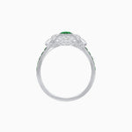 Load image into Gallery viewer, Art Deco Floral Ring with Marquise - Shaped Centerstone - Shahin Jewelry