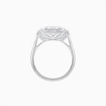 Load image into Gallery viewer, Art Deco Inspired Asscher Cut Ring with Baguette Diamond Halo - Shahin Jewelry