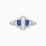 Load image into Gallery viewer, Art Deco Inspired Baguette Diamond Ring - Shahin Jewelry
