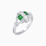 Load image into Gallery viewer, Art Deco Inspired Baguette Diamond Ring - Shahin Jewelry
