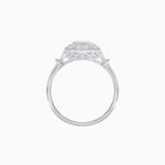 Load image into Gallery viewer, Art Deco Inspired Bezel-Set Emerald Cut Octagonal Halo Ring - Shahin Jewelry