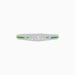 Load image into Gallery viewer, Art Deco Inspired Bracelet with Emerald Cut Diamond - Shahin Jewelry
