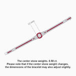 Load image into Gallery viewer, Art Deco Inspired Bracelet with Oval Center and Gemstones (Mounting) - Shahin Jewelry