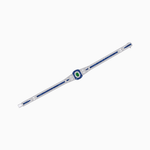 Load image into Gallery viewer, Art Deco Inspired Bracelet with Oval Center and Gemstones (Mounting) - Shahin Jewelry