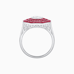 Load image into Gallery viewer, Art Deco Inspired Cocktail Ring with Gemstone - Shahin Jewelry
