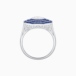 Load image into Gallery viewer, Art Deco Inspired Cocktail Ring with Gemstone - Shahin Jewelry
