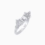 Load image into Gallery viewer, Art Deco Inspired Convertible Emerald Cut Double Halo Ring Pendant - Shahin Jewelry