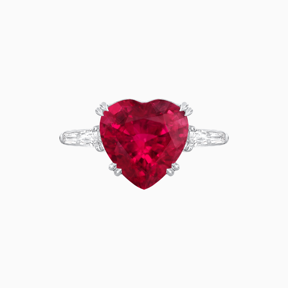 Art Deco Inspired Convertible Heart-Shaped Diamond Jacket Ring - Shahin Jewelry