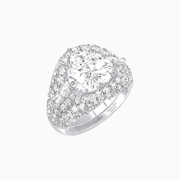 Art Deco Inspired Convertible Heart-Shaped Diamond Jacket Ring - Shahin Jewelry