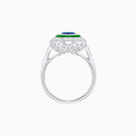 Load image into Gallery viewer, Art Deco Inspired Convertible Marquise Double Halo Ring Pendant - Shahin Jewelry