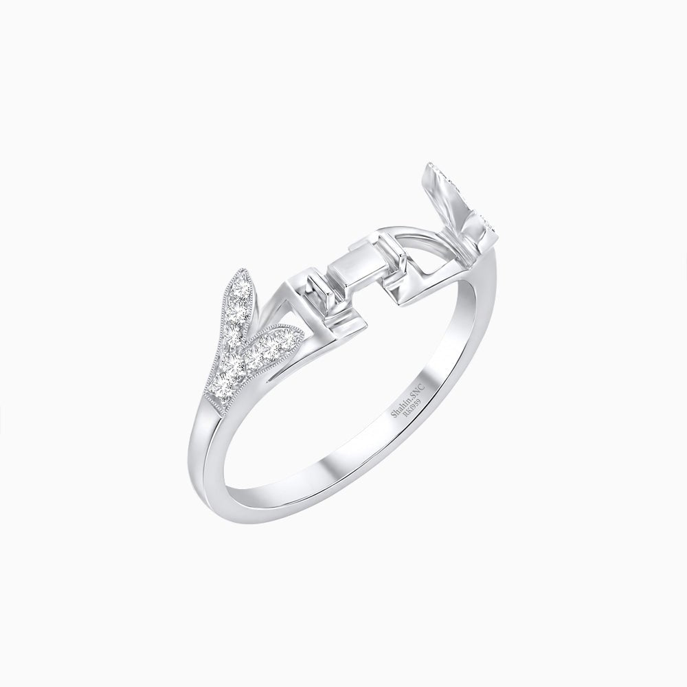 Art Deco Inspired Convertible Marquise Double Halo Ring Pendant - Shahin Jewelry