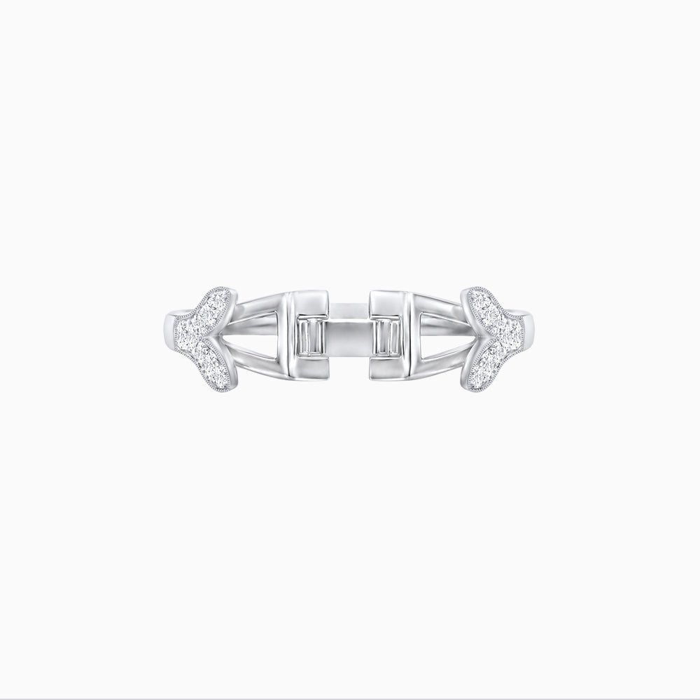 Art Deco Inspired Convertible Marquise Double Halo Ring Pendant - Shahin Jewelry