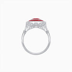 Load image into Gallery viewer, Art Deco Inspired Convertible Oval Double Halo Ring Pendant - Shahin Jewelry