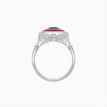 Load image into Gallery viewer, Art Deco Inspired Convertible Oval Double Halo Ring Pendant - Shahin Jewelry