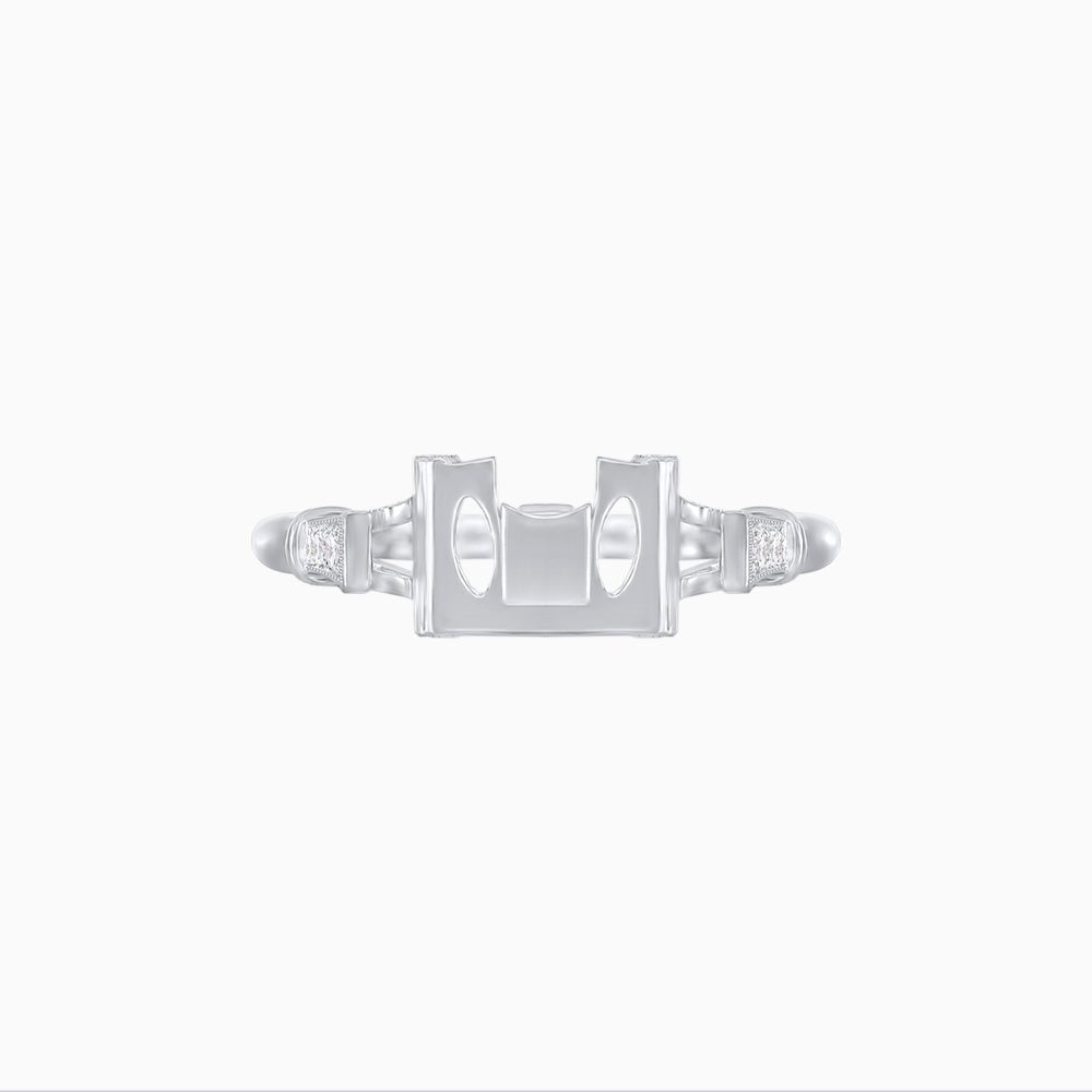 Art Deco Inspired Convertible Oval Double Halo Ring Pendant - Shahin Jewelry