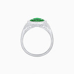 Load image into Gallery viewer, Art Deco Inspired Convertible Pear Double Halo Ring Pendant - Shahin Jewelry
