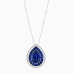Load image into Gallery viewer, Art Deco Inspired Convertible Pear Double Halo Ring Pendant - Shahin Jewelry