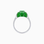 Load image into Gallery viewer, Art Deco Inspired Cushion-Cut Center and Calibré-Cut Gemstone Cocktail Ring - Shahin Jewelry