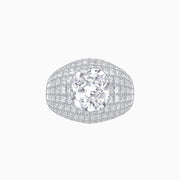 Art Deco Inspired Cushion Cut Princess Diamond Cocktail Ring - Shahin Jewelry