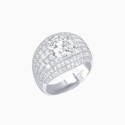 Art Deco Inspired Cushion Cut Princess Diamond Cocktail Ring - Shahin Jewelry