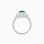 Load image into Gallery viewer, Art Deco Inspired Cushion Cut Sunburst Diamond Halo Ring - Shahin Jewelry