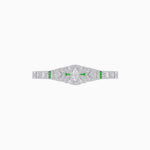 Load image into Gallery viewer, Art Deco Inspired Diamond and Marquise Gemstone Bracelet - Shahin Jewelry
