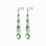 Load image into Gallery viewer, Art Deco Inspired Diamond Dangle Earrings - Shahin Jewelry
