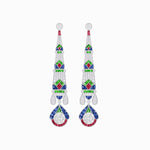 Load image into Gallery viewer, Art Deco Inspired Diamond Dangle Earrings - Shahin Jewelry
