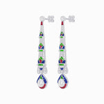 Load image into Gallery viewer, Art Deco Inspired Diamond Dangle Earrings - Shahin Jewelry
