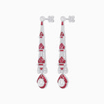 Load image into Gallery viewer, Art Deco Inspired Diamond Dangle Earrings - Shahin Jewelry
