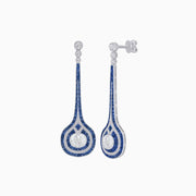 Art Deco Inspired Diamond Drop Earrings - Shahin Jewelry