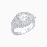 Load image into Gallery viewer, Art Deco Inspired Diamond Engagement Ring - Shahin Jewelry
