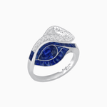 Load image into Gallery viewer, Art Deco Inspired Double Pear Shape Bypass Ring - Shahin Jewelry