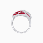 Load image into Gallery viewer, Art Deco Inspired Double Pear Shape Bypass Ring - Shahin Jewelry
